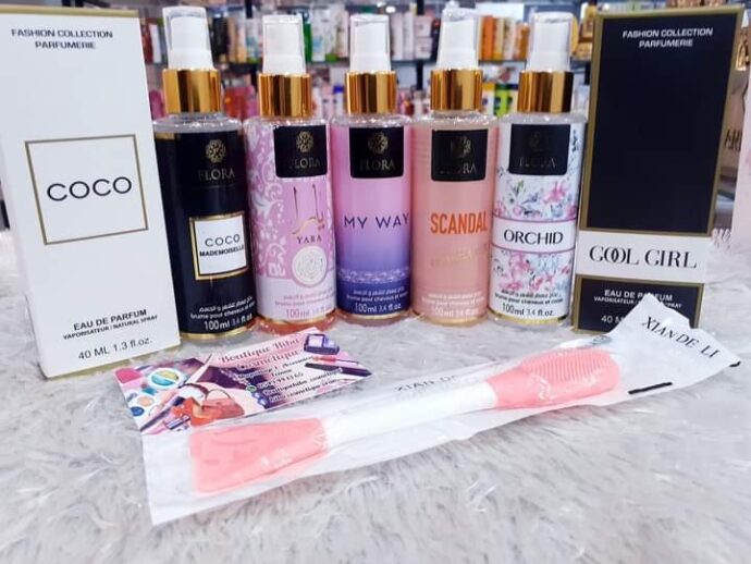 ⁦offre spéciale pack 5 brume+2parfum +un pinceau gratuit⁩ - الصورة ⁦2⁩