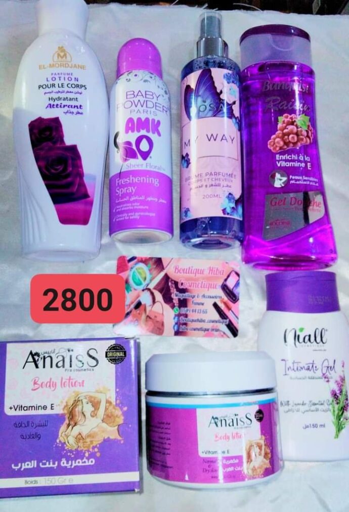 pack cosmétiques 6 pièce