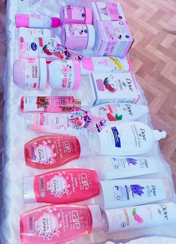 pack 3 gamme 🎀dove🎀flux🎀baby powder 🎀 20 pièce