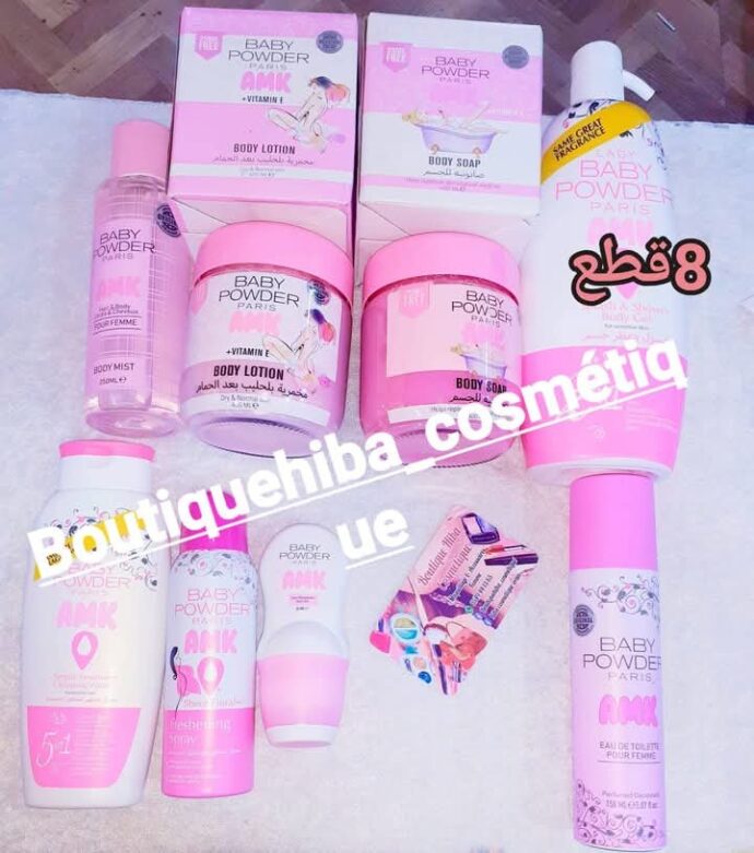 pack baby powder 9 piece