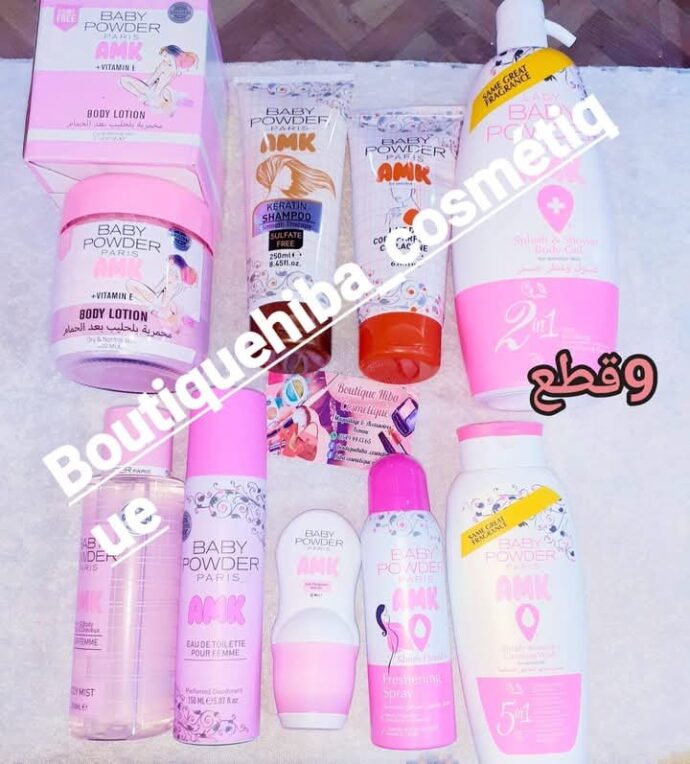 pack baby powder 9 piece